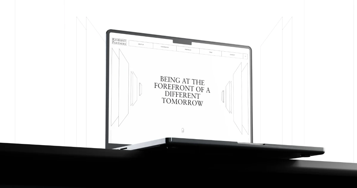 Reverent Partners 투자사 브랜드 웹사이트 디자인 사례